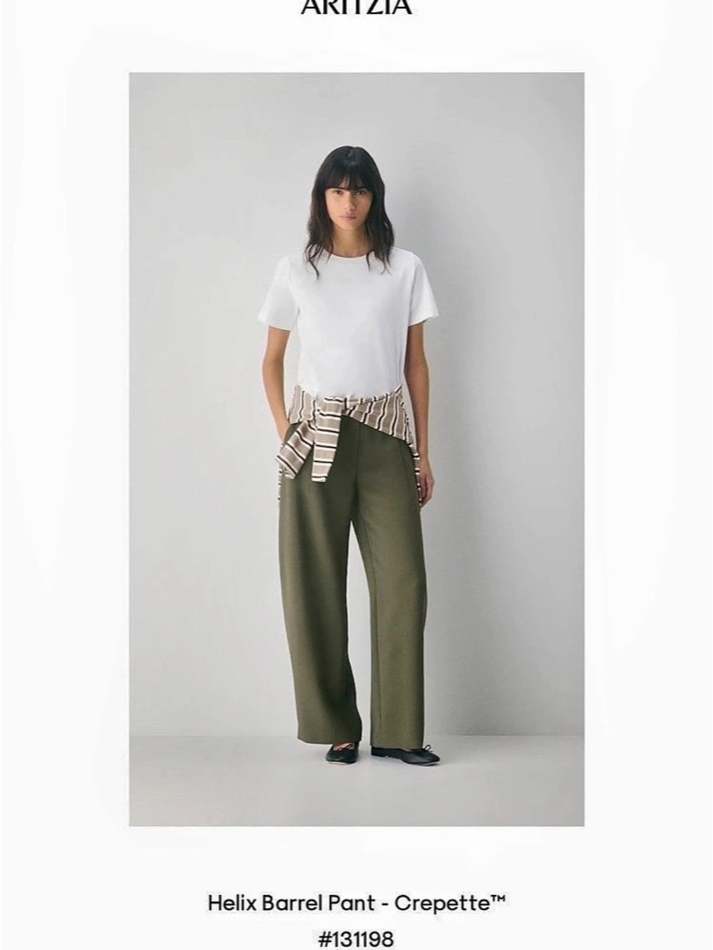 Aritzia Helix Barrel Pant